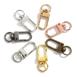 목걸이 걸쇠 키 체인, 골드 실버 도금 DIY 쥬얼리 목걸이 팔찌 완구 키 체인 용품 10 개/묶음