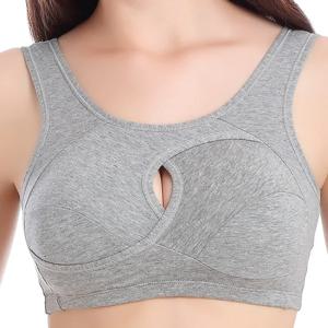 S-6XL 사이즈의 여성용 스포츠 브라, 면 소재, 푸쉬업 기능, 운동용, 조깅용, 크롭 탑, 여성용 상의, 요가 조끼, 여성용 스포츠 브라.