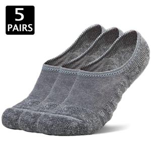 5 짝/몫 남자 수건 바닥 보트 양말 스포츠 땀 호흡 실리콘 Anti-Slip Lnvisible 양말 봄 여름 새로운 패션