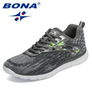 BONA-새로운 디자이너 소프트 러닝화, 경량 통기성 스니커즈, 남자 조깅 워킹 운동 훈련 신발, Mansculino, 2023