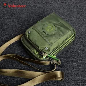 남성용 VOLUNTEER 크로스바디 백 패션 방수 폰 옥스포드 천 캐주얼 소형 메신저 남성용 숄더 슬링 백 1652-11