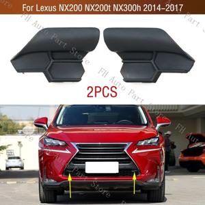 Lexus NX200 NX200t NX300h 용 2PCS 2014 2015 2016 2017 앞 범퍼 하부 그릴 견인 후크 커버 뚜껑 트레일러 운반 아이 캡