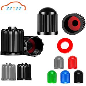 고무 씰이 있는 TPMS 타이어 밸브 캡 자동차, 오토바이, 트럭, 자전거, 자전거 타이어 액세서리용 플라스틱 밸브 더스트 캡 커버