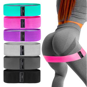 패브릭 저항 엉덩이 부티 밴드 Glute 허벅지 탄성 운동 밴드 스쿼트 서클 스트레치 피트니스 스트립 루프 요가 체육관 장비