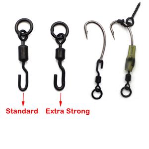 20pcs 잉어 낚시 태클 엑스트라 스트롱 스피너 회전 빠른 변경 회전 헤어 Chod 헬리콥터 Ronnie Rig 액세서리