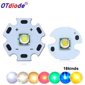고전력 LED 5W-10W 5050 XLM T6 5050-L2 3-3.7V 따뜻한 중립 차가운 흰색 빨간색 녹색 파란색 UV 보라색 칩 다이오드 손전등 부품