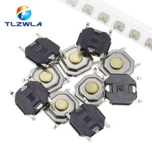 100PCS 4X4X1.5MM SMD 촉각 전술 푸시 버튼 마이크로 스위치 4*4*1.5mm 푸시 버튼 구리 헤드 키 버튼 4Pin