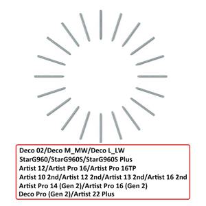 XP-Pen 펠트 펜촉 20개 X3/X3 Pro 아티스트 12 2nd/Artist Pro 16/Artist Pro 16(2세대)용 스타일러스 교체 펜촉