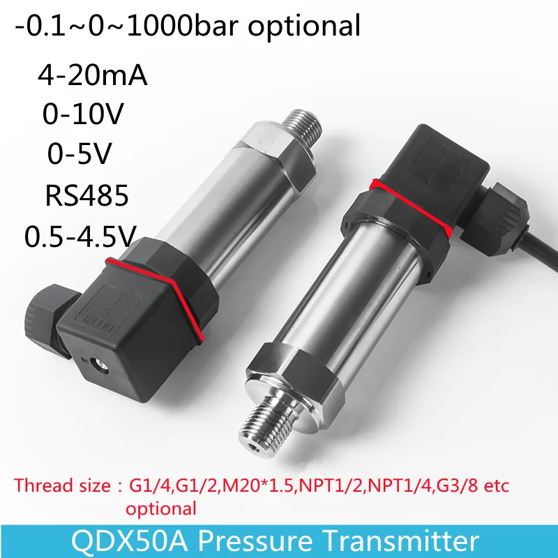 4-20mA 0.5-4.5V 압력 센서, 0.1bar/10bar/145psi 게이지, 24V 공급, G1/4' 압력 0.2bar 1 Bar 20 Bar 50 Bar 100bar 150bar