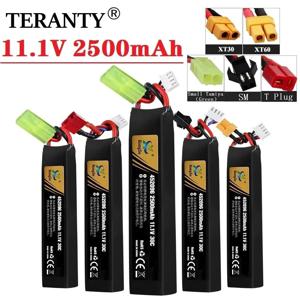 워터건 에어소프트 11.1V 3S 2500mAh 30C 452096 리포 배터리 T/Tamiya/XT30 플러그 에어소프트 BB 에어 피스톨 전동 장난감 총 부품용