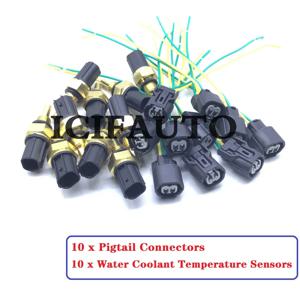 엔진 냉각수 온도 센서 및 커넥터, 혼다 시빅 어코드, 아큐라 37870-PLC-004, 37870-PNA-002, 37870-PNA-003, 10 개