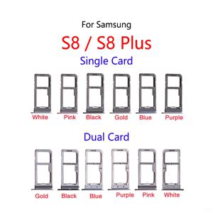 삼성 갤럭시 S8 G950 G950F / S8 플러스 G955 G955F용 싱글 카드 트레이, 새 SIM 카드 슬롯 트레이 홀더, SIM 카드 리더 소켓