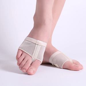 밸리 발레 댄스 발가락 패드 연습 신발, 발 끈 팬티 관리 도구, 하프 솔 체육관 양말 댄스 신발, 1 쌍