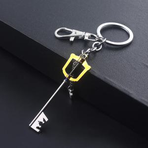 킹덤 하트 소라 Keyblade 키 체인 키 모양 무기 펜던트 열쇠 고리 여성용 남성용 초커 열쇠 고리 기념품 보석 선물
