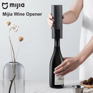 미지아 전동 와인 오프너 배터리 자동 병뚜껑 오프너 (레드 와인, 맥주용) 호일 커터 포함 주방용품