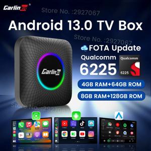 CarlinKit CarPlay Ai 박스 안드로이드 13 SM6225 8코어 8G+128G 스마트 안드로이드 TV 박스 무선 CarPlay 안드로이드 오토 지원 512GB TF