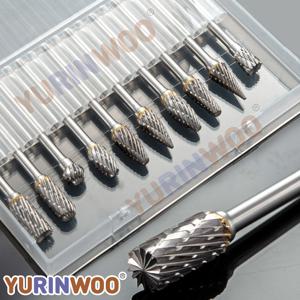 Dremel 로타리 도구와 호환되는 카바이드 버 세트 10Pcs 다이 그라인더 비트 1/8 