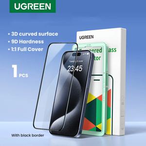 iPhone 15 Pro Max 용 UGREEN iPhone 15 Pro 강화 유리 iPhone 14 13 12 11 XR 유리 HD 필름 용 유리 화면 보호기