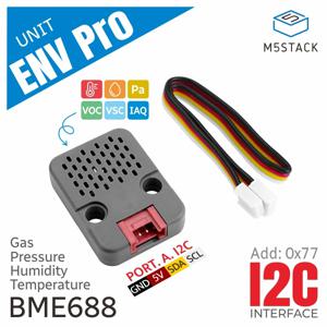 온도, 습도, 압력 및 가스 센서(BME688)를 갖춘 M5Stack 공식 ENV Pro 장치