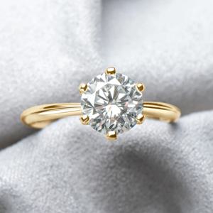 Anziw 0.5-3.0CT Moissanite 솔리테어 반지 실버 925 14K 골드 도금 웨딩 약혼 밴드 여성용 보석 인증서