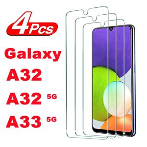 삼성 갤럭시 A32 5G A33 5G 강화 유리 필름용 2/4개 화면 보호 유리