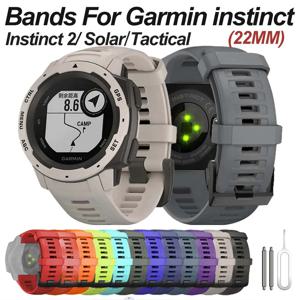 부드러운 실리콘 시계 스트랩이 포함된 Garmin Instinct용 밴드 - Instinct 2/Solar/Tactical/Instinct 1과 호환 가능
