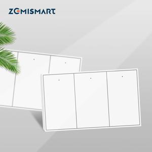 Zemismart Zigbee 푸시 벽 조명 스위치는 허브를 통해 Tuya Alexa Google Home Smartthings와 함께 작동합니다. 1 2 3 4 Gang Neutral Interruptor
