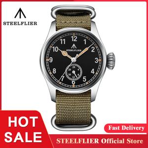 STEELFLIER 공식 SF746 석영 손목 시계 VH60 음소거 무브먼트 4 포인터 스위스 BGW9 C3 빛나는 패션 200M 방수 시계