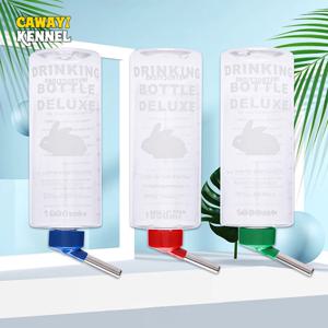 1 pc 무작위 1000ml 토끼 마시는 플라스틱 물병 디스펜서 피더 교수형 애완 동물 기니피그 다람쥐 토끼 마시는 병