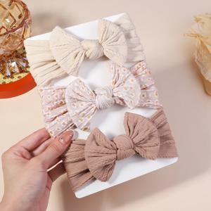 3 개/몫 케이블 니트 아기 머리띠 어린이를위한 탄성 아기 소녀 터번 키즈 헤어 밴드 신생아 Headwrap 아기 헤어 액세서리