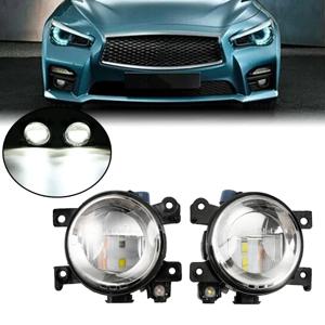 인피니티 Q50 2014-18 QX60 QX80 Q70/Q70L/Q70 2014-2018 운전 DRL 라이트 용 1 쌍 전면 LED 안개등 261504 GA0A 261554 GA0A