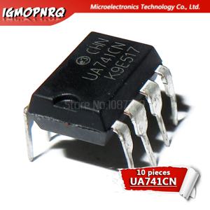 20pcs DIP8 UA741CN UA741CP UA741 OP 앰프 LM741 741 새로운 원본 품질 보증