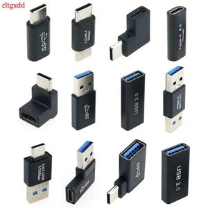 YuXi USB 3.0 커넥터-유형 C 남성 여성 어댑터 SSD HDD 케이블 익스텐더 USB3.0 확장 플러그 용 OTG USB 변환기