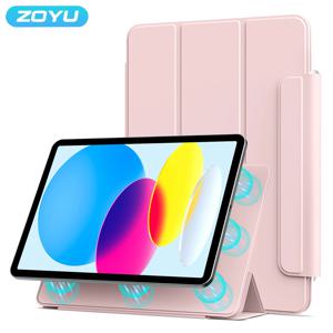 ZOYU 마그네틱 분리형 태블릿 케이스 (아이패드 10, 에어 11, 13, 프로 13, 미니6, 아이패드 에어 4/5세대, 프로 11/12.9 2021인치) 마그네틱 버클 케이스