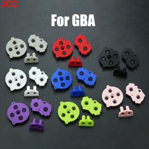 JCD 다채로운 고무 전도성 버튼 A-B D 패드, 게임 보이 GBA 게임 콘솔용 실리콘 전도성 시작 선택 키패드, 1 세트