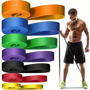 175-250LBS 요가 다목적 두꺼운 헤비 듀티 탄성 밴드 피트니스 훈련 저항 스트레칭 밴드 두꺼운 원형