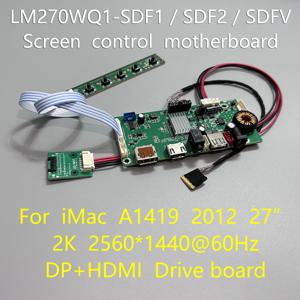 LM270WQ1-SDF1 SDF2 SDFV 드라이브 보드 iMac A1419 27인치 화면 제어 마더보드 2K 2560*1440 DP HDMI 입력 디스플레이 모니터
