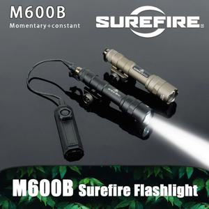 전술용 슈어파이어 M600 M600U/M600B 강력한 손전등 듀얼 스위치 AR15 SF M600 스카우트 LED 라이트 토치 5 스위치용 20mm 레일 호환