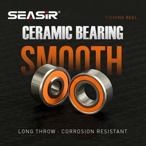 SEASIR 세미 세라믹 하이브리드 낚시 도르래 볼 베어링 사이드 커버 (3x10x4mm), 스풀 베어링 (5x10x4mm)