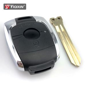 YIQIXIN 원격 자동차 키 쉘 커버 케이스, 쌍용 코란도 카이런 액티언 렉스턴 자동차 포브 하우징, 언컷 블레이드 포함, 2 버튼