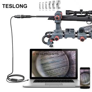 Teslong NTG100 5mm 렌즈 소총 내시경 카메라 디지털 사냥 청소 범위 8pcs 사이드 미러