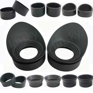 2 PCS 28-36mm 다양한 부드러운 고무 접안 렌즈 아이 쉴드 아이 컵 가드 쌍안경 현미경 망원경 야간 투시경 아이 컵
