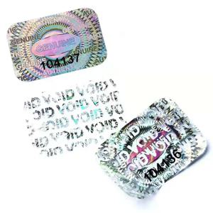 보안 씰 변조 방지 스티커, 홀로그램 보증 무효, 일련 번호가 있는 레이저 라벨, 접착 라벨 2.5x1.5cm, 600Pcs