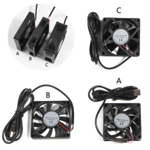 USB 팬 CPU 냉각 방열기 5V 2 핀 컴퓨터 케이스-서버 방열기 용 USB 팬 4cm 5cm 6cm 7cm 저소음 4500-5500RPM