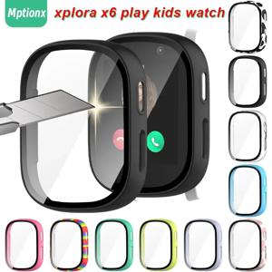 Xploar X6 Play Kids 용 케이스 Xplora X5 Play 액세서리 용 스마트 시계 화면 보호기 하드 풀 올라운드 보호
