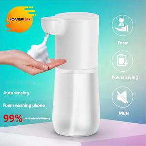 홈피쉬 스마트 센서 자동 비누 디스펜서 350ml USB 충전 비접촉식 비누 폼 디스펜서 손 소독제 기계