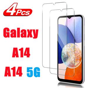 삼성 갤럭시 A14 A14 5G 화면 보호기 유리 필름용 9H 강화 유리 1/4개