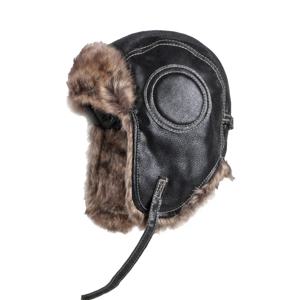 겨울 우샨카 모자 남녀 공용 파일럿 에비에이터 트래퍼 모자 인조 모피 가죽 스노우 캡 귀덮개가 있는 파일럿 겨울 트래퍼 모자
