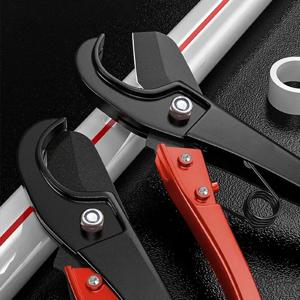 파이프 커터 파이프 가위 SK5 재질 래칫 커터 플라스틱 파이프 절단 도구 PVC/PU/PP/PE 호스 절단 수공구 배관공용