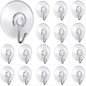 10/5Pcs 흡입 컵 후크 20/30/40/50/57mm 부엌 욕실 Windows 유리 벽 걸이에 대 한 후크와 투명 흡입 컵